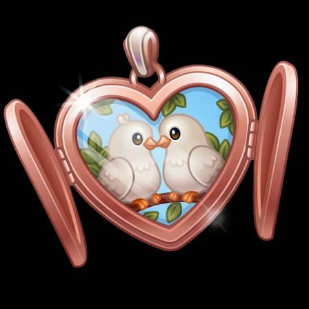 Lovebirds — Lucky Lockets Telegram gift model
