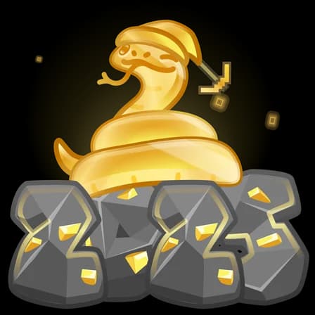 Gold Rush — Lunar Snakes Telegram gift model