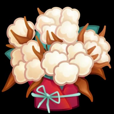 Cotton — Lush Bouquets Telegram gift model