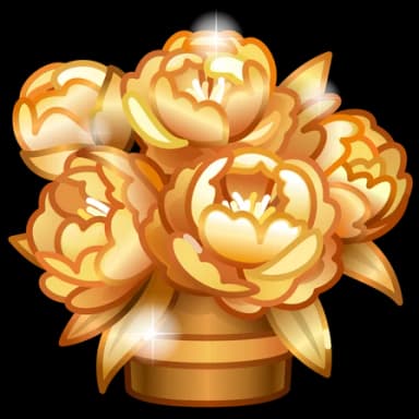 Golden Petals — Lush Bouquets Telegram gift model