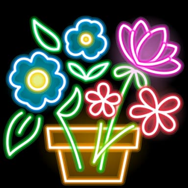 Neon Sign — Lush Bouquets Telegram gift model