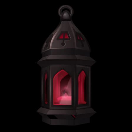 Crimson Dusk — Mirage Lamps Telegram gift model