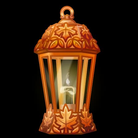 Fiery Leaf — Mirage Lamps Telegram gift model