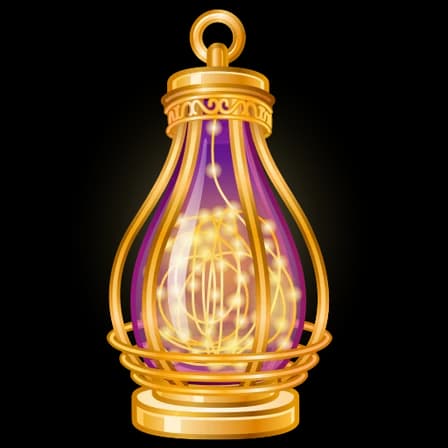 Golden Filament — Mirage Lamps Telegram gift model