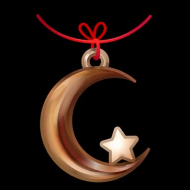 Copper Alloy — Moon Pendants Telegram gift model