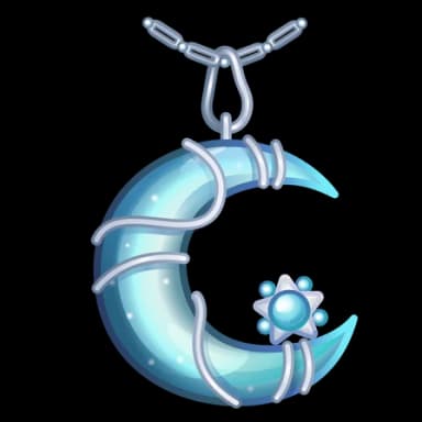 Silver Blue — Moon Pendants Telegram gift model