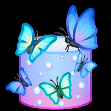 Butterflies — Mousse Cakes Telegram gift model