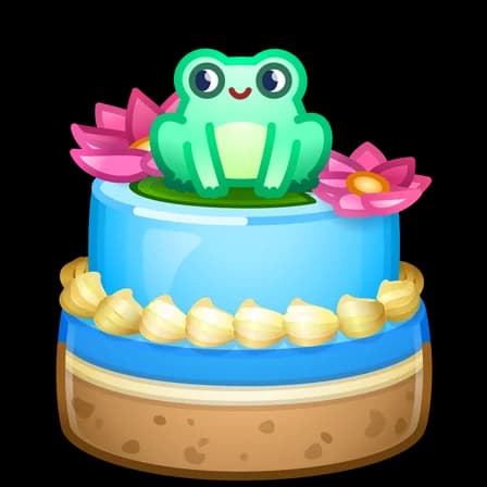 Froggy Pond — Mousse Cakes Telegram gift model