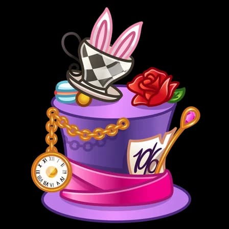 Mad Hatter — Mousse Cakes Telegram gift model