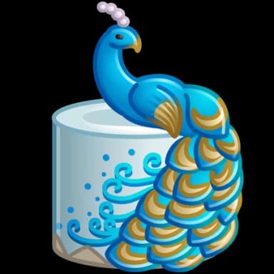 Sky Peacock — Mousse Cakes Telegram gift model