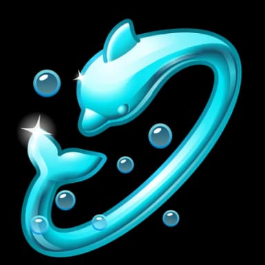 Blue Dolphin — Nail Bracelets Telegram gift model
