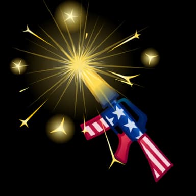 4th of July — Party Sparklers Telegram gift model