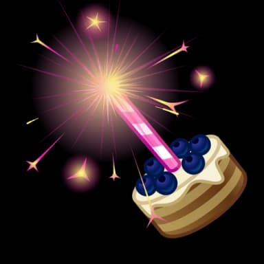 Blueberry — Party Sparklers Telegram gift model