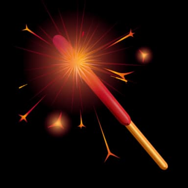 Bright Flare — Party Sparklers Telegram gift model