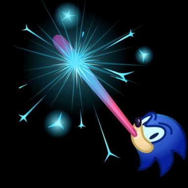 Sonic Blue — Party Sparklers Telegram gift model