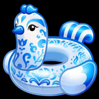 Gzhel — Pool Floats Telegram gift model