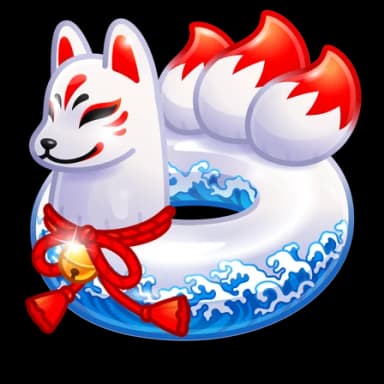 Kitsune — Pool Floats Telegram gift model