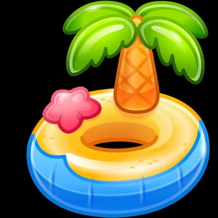 Palm Beach — Pool Floats Telegram gift model