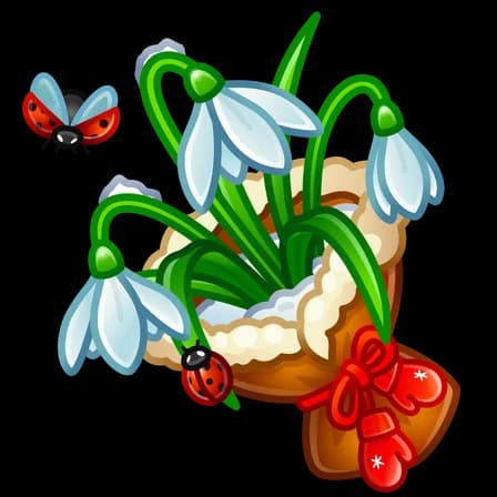 Edelweiss — Pretty Posies Telegram gift model