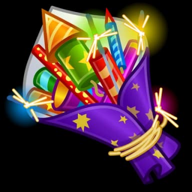 Fireworks — Pretty Posies Telegram gift model