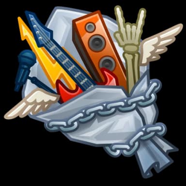 Rock Band — Pretty Posies Telegram gift model