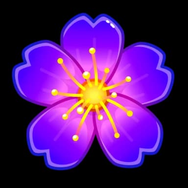 Violet Iris — Sakura Flowers Telegram gift model