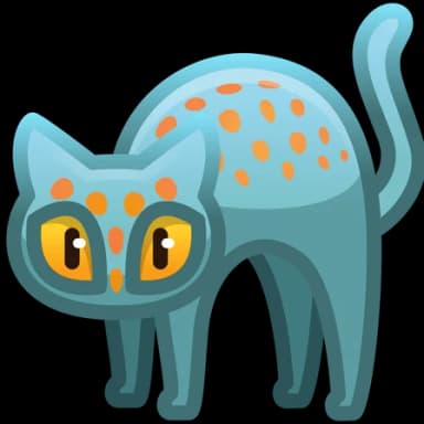 Gecko Cat — Scared Cats Telegram gift model