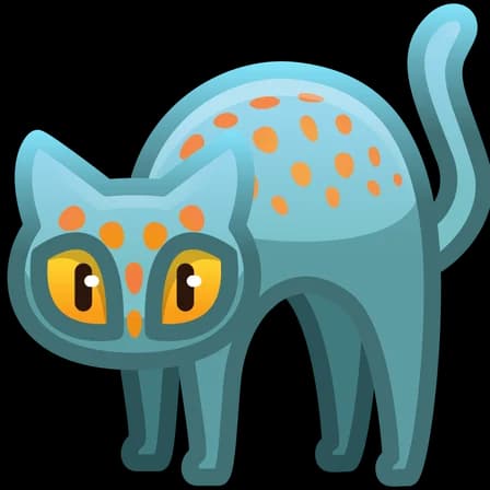 Gecko Cat — Scared Cats Telegram gift model