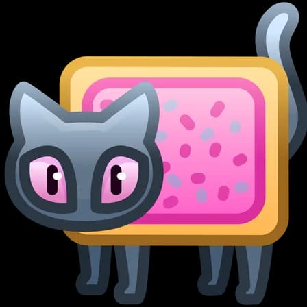 Nyan Cat — Scared Cats Telegram gift model