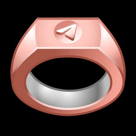 Rose Gold — Signet Rings Telegram gift model