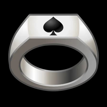 Spades — Signet Rings Telegram gift model