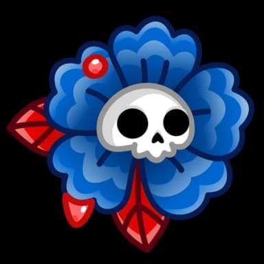 Blue Iris — Skull Flowers Telegram gift model