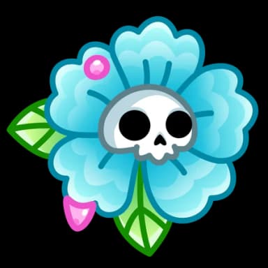 Dewdrop — Skull Flowers Telegram gift model
