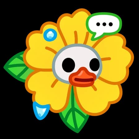 Joyful Duck — Skull Flowers Telegram gift model