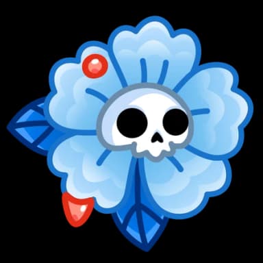 Royal Azure — Skull Flowers Telegram gift model