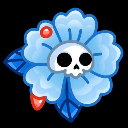 Royal Azure — Skull Flowers Telegram gift model