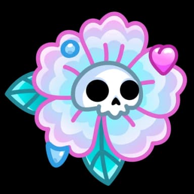 Soft Puff — Skull Flowers Telegram gift model
