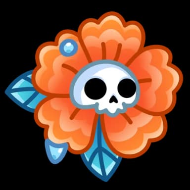 Sunburst — Skull Flowers Telegram gift model