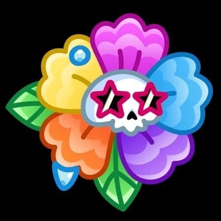 Technicolor — Skull Flowers Telegram gift model