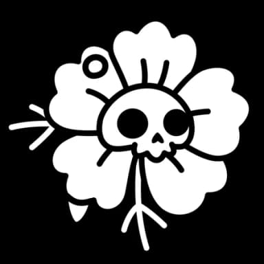 Vector — Skull Flowers Telegram gift model