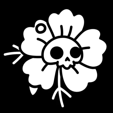Vector — Skull Flowers Telegram gift model