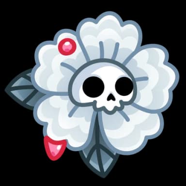 White Rose — Skull Flowers Telegram gift model