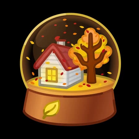 Autumn — Snow Globes Telegram gift model