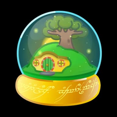 Bag End — Snow Globes Telegram gift model
