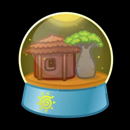 Baobab — Snow Globes Telegram gift model