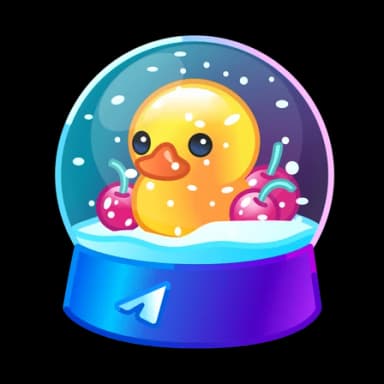 Cherry Duck — Snow Globes Telegram gift model