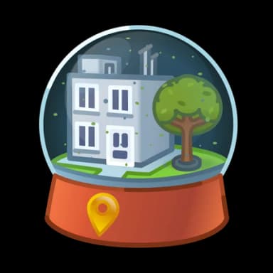 Happy Town — Snow Globes Telegram gift model
