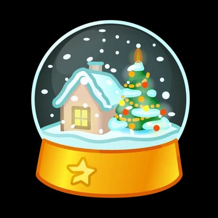 Orange Tale — Snow Globes Telegram gift model