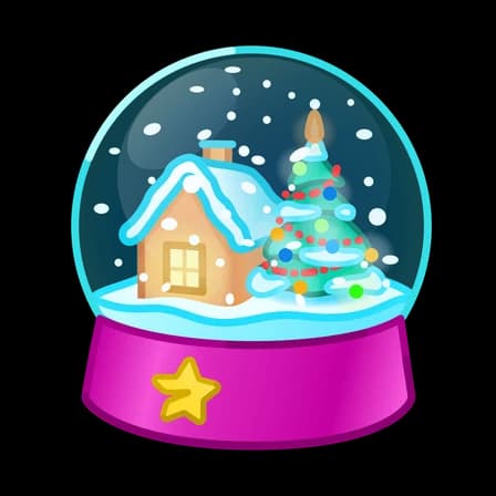 Rose Pink — Snow Globes Telegram gift model