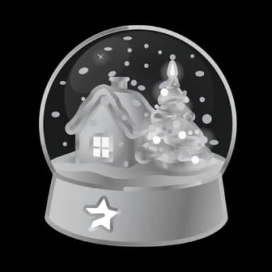 Silver Frost — Snow Globes Telegram gift model